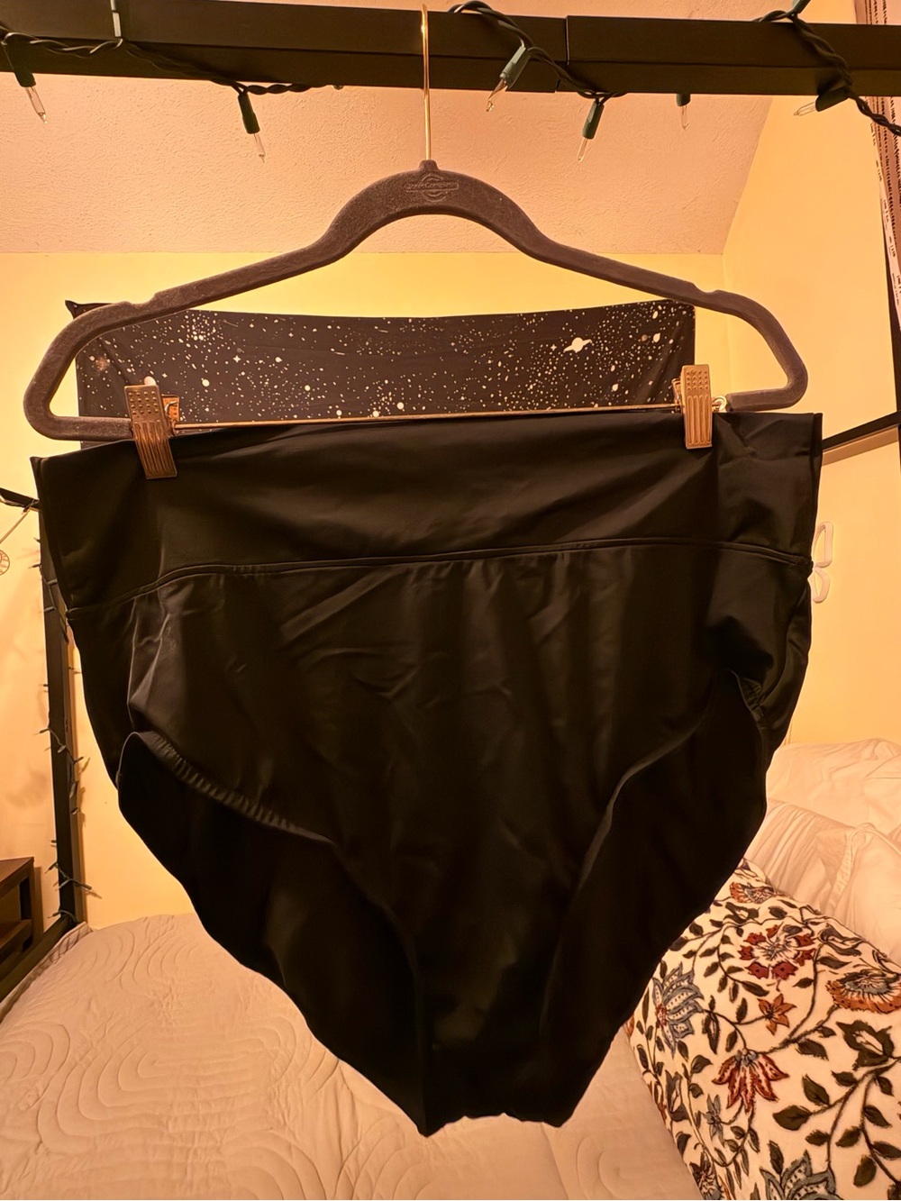 Trimshaper High-Waist Black Swim Bottoms